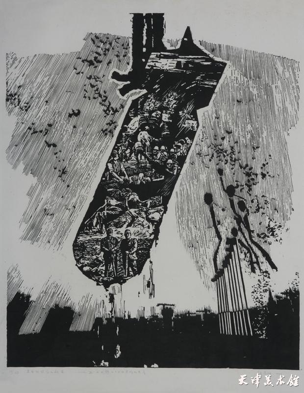 韩黎坤-来自开发区的报道-118x92cm.JPG